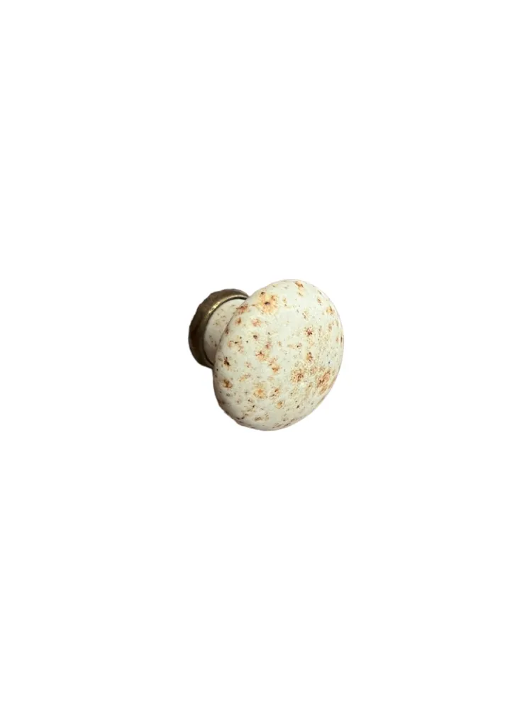 CABINET KNOB art.: P04.10 BRASS / PORCELAIN