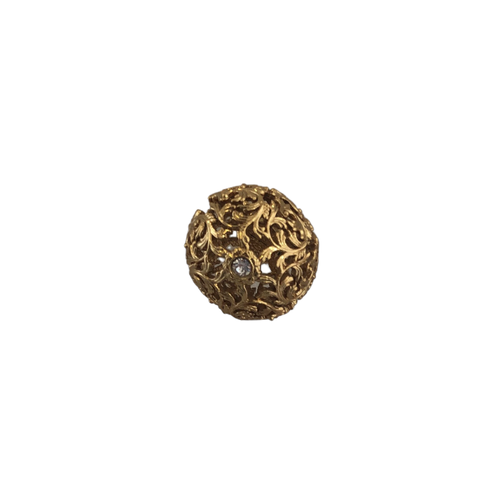 CABINET KNOB art.: WPO033 35mm GOLD / with Swarovski® crystals