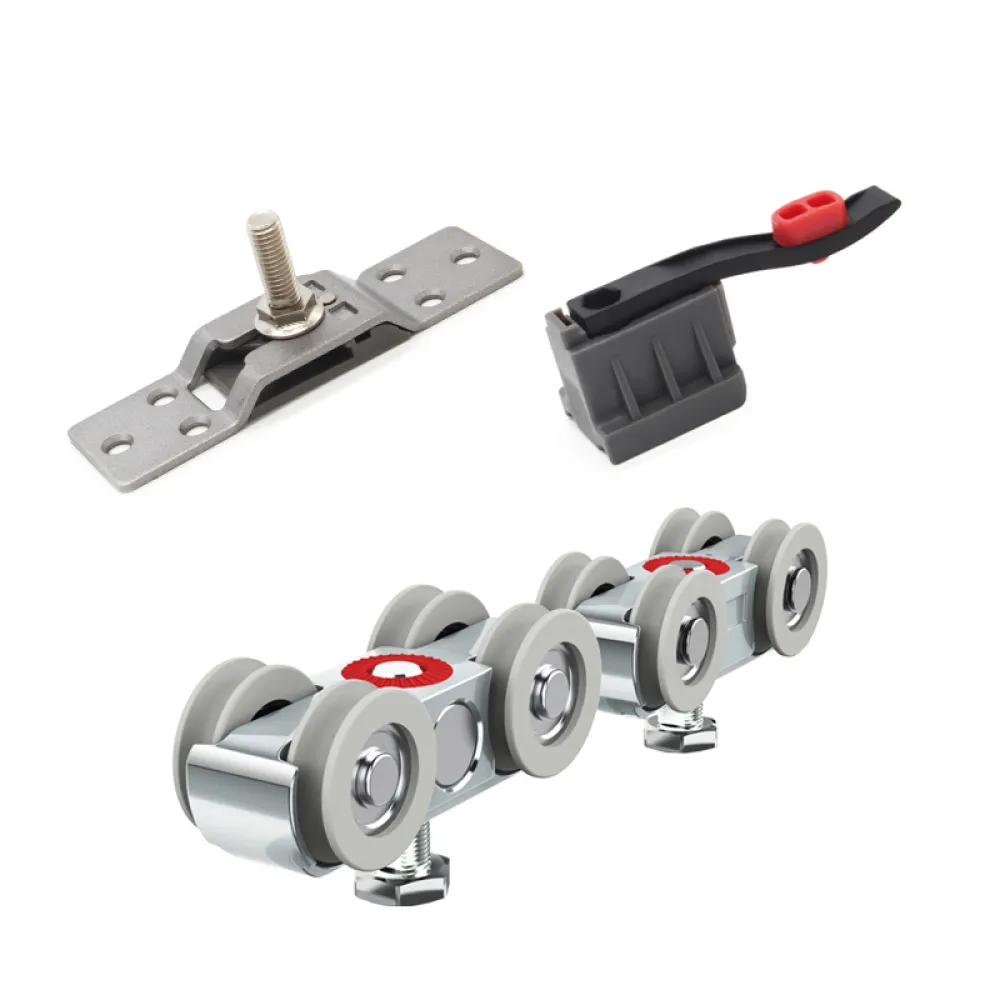 SET OF ACCESSORIES FOR ONE SLIDING DOOR art.: TT-80Kg (without the track)