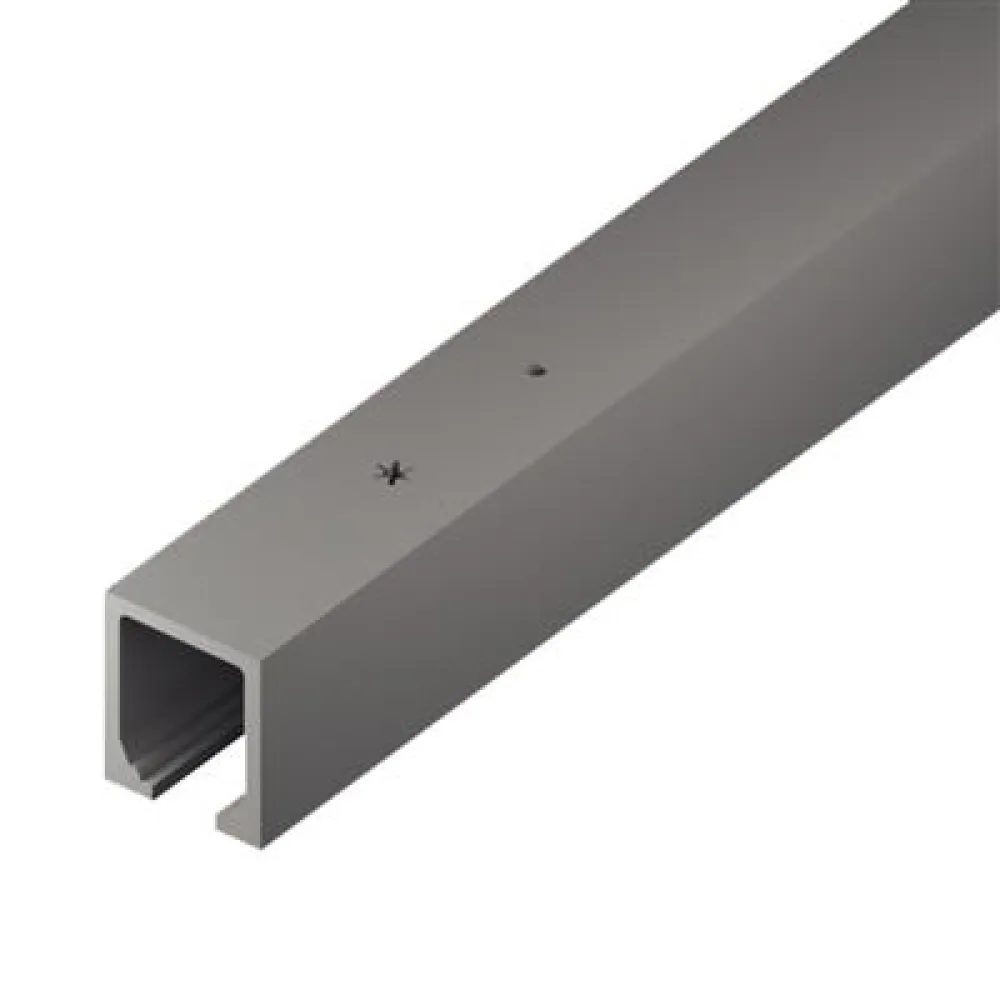 Top track 2000 mm, alu plain anodized, predrilled JUNIOR