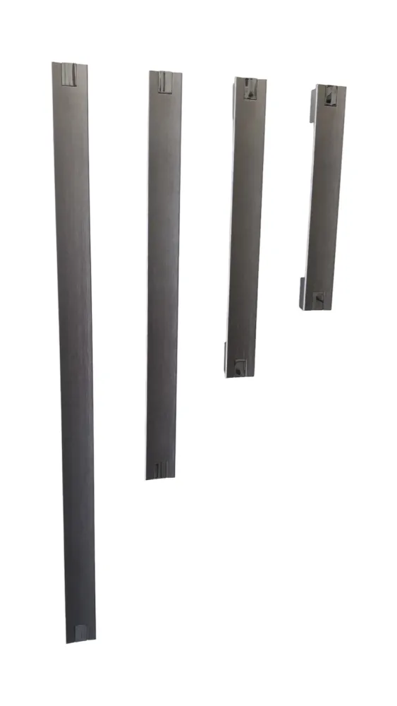 CABINET HANDLE art.: A0107 480mm MAT NICKEL / CHROME