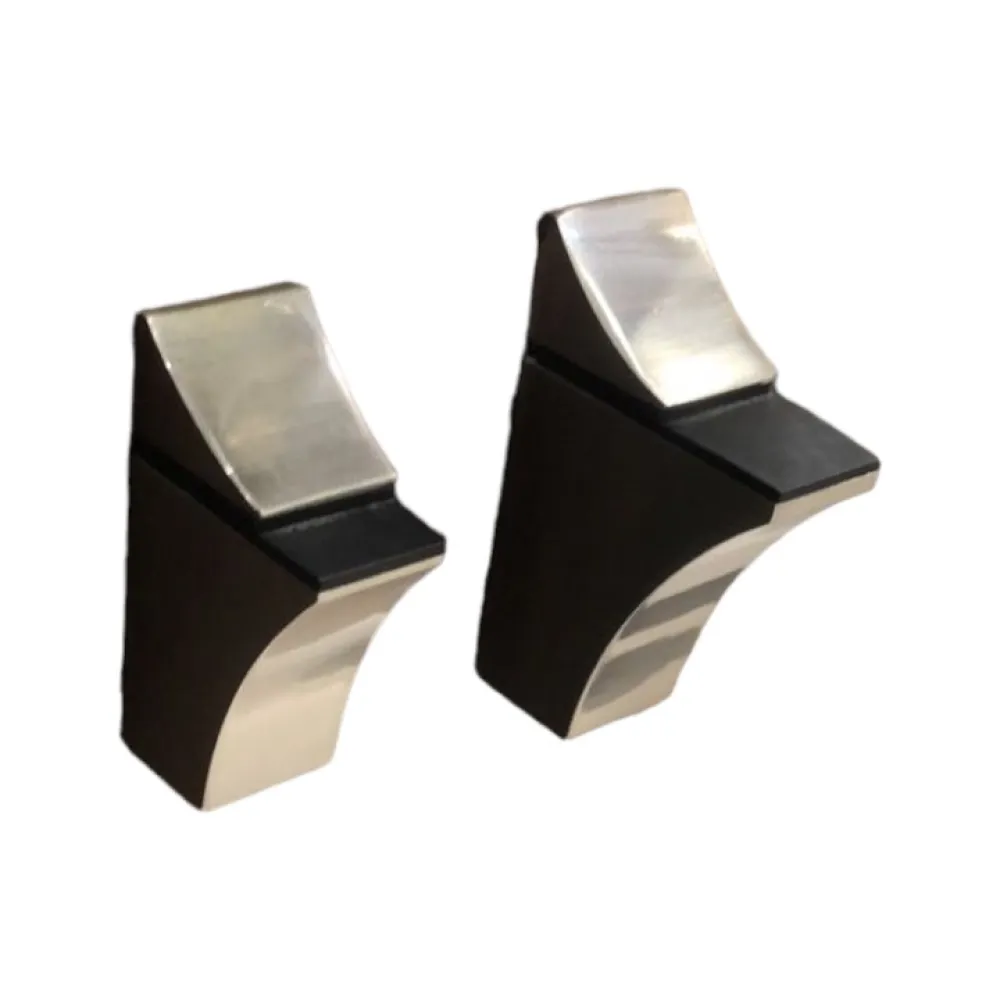 GLASS SHELF SUPPORT art.: 982-L MAT NICKEL