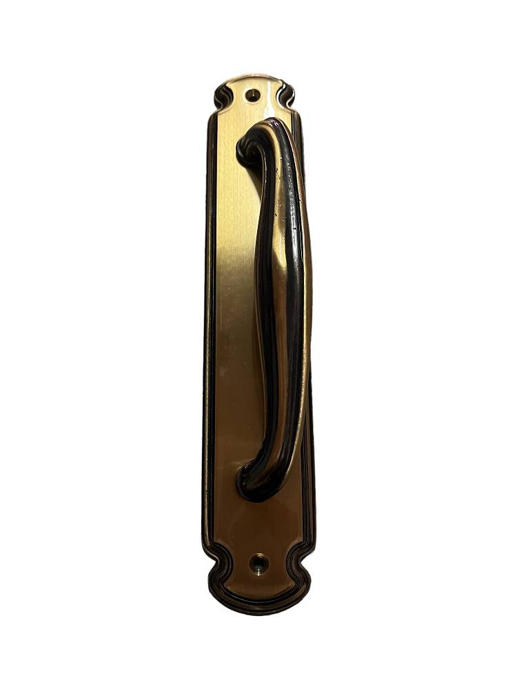 PULL HANDLE ON PLATE art.: 875/C BRASS