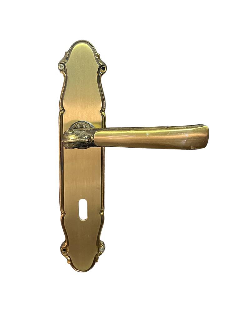 DOOR HANDLE ON PLATE art.: 880/Α BRASS