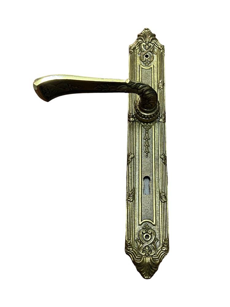 DOOR HANDLE ON PLATE art.: 867/Α ANTIQUE GOLD