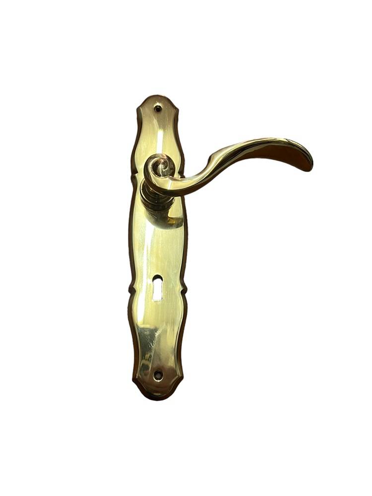 DOOR HANDLE ON PLATE art.: 876/A GOLD