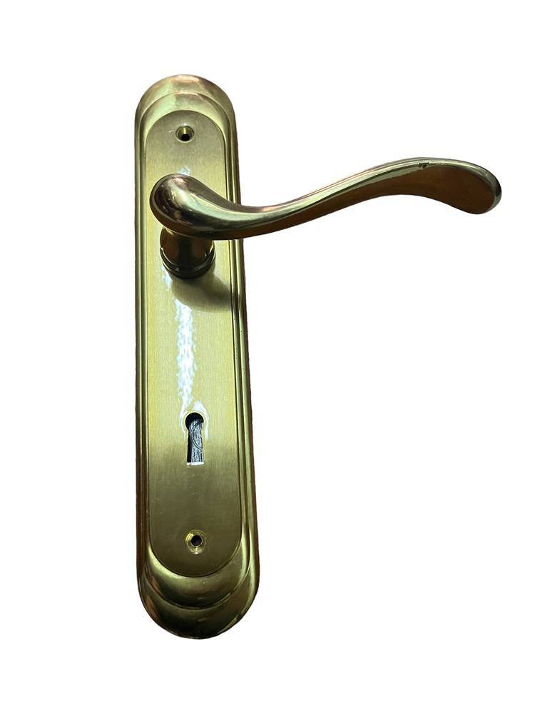 DOOR HANDLE ON PLATE art.: 882/A GOLD