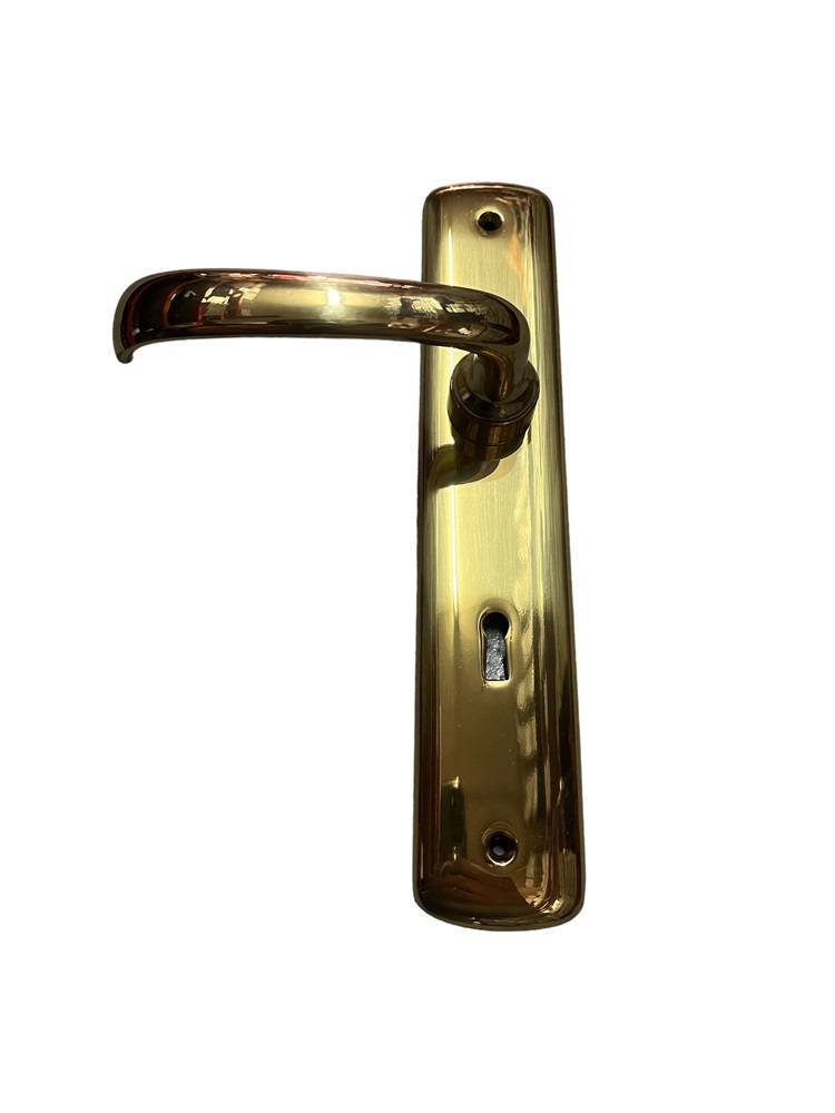 DOOR HANDLE ON PLATE art.: 887/A GOLD