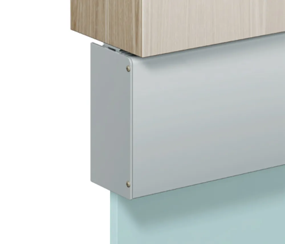 PAIR OF SIDE CAPS FOR COVER PROFILE