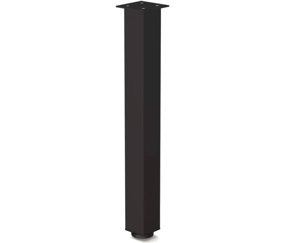 ALUMINIUM TABLE LEG 60x60mm / L=710mm BLACK