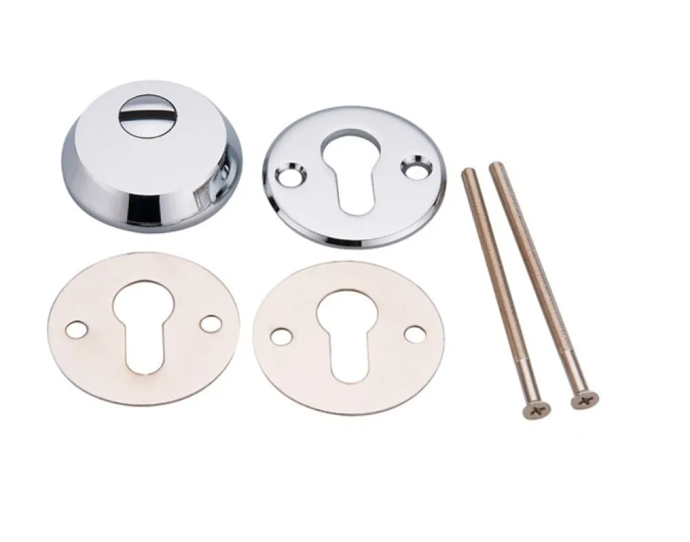 SECURITY ESCUTCEON FOR ITALIAN LOCKS MAT NICKEL