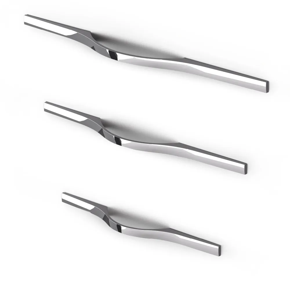 CABINET HANDLE ELBE art.:7321 cc160mm / L400mm CHROME