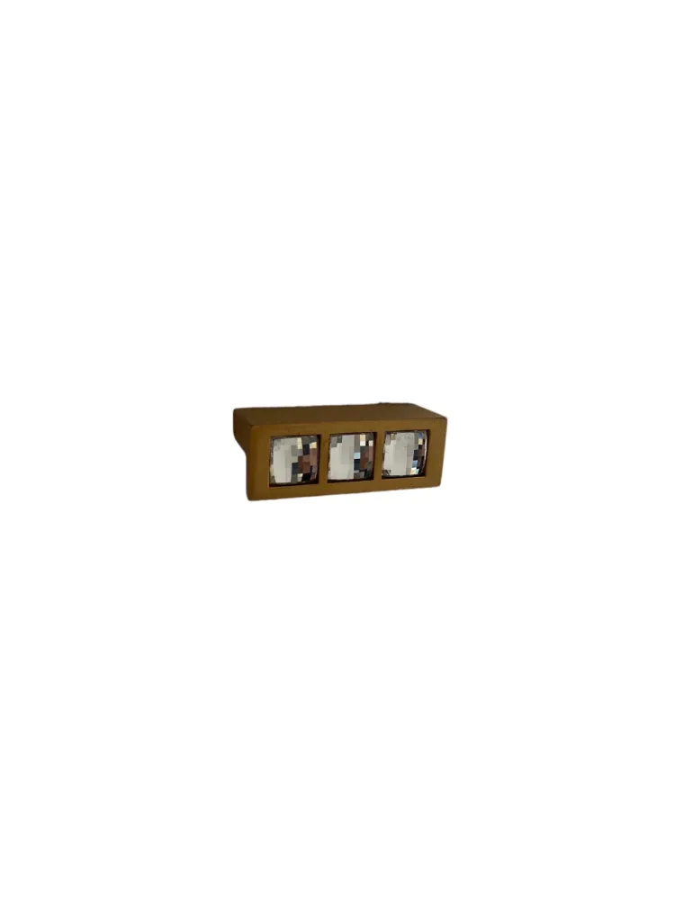 CABINET KNOB art.: 7165 MAT GOLD with Swarovski® crystals