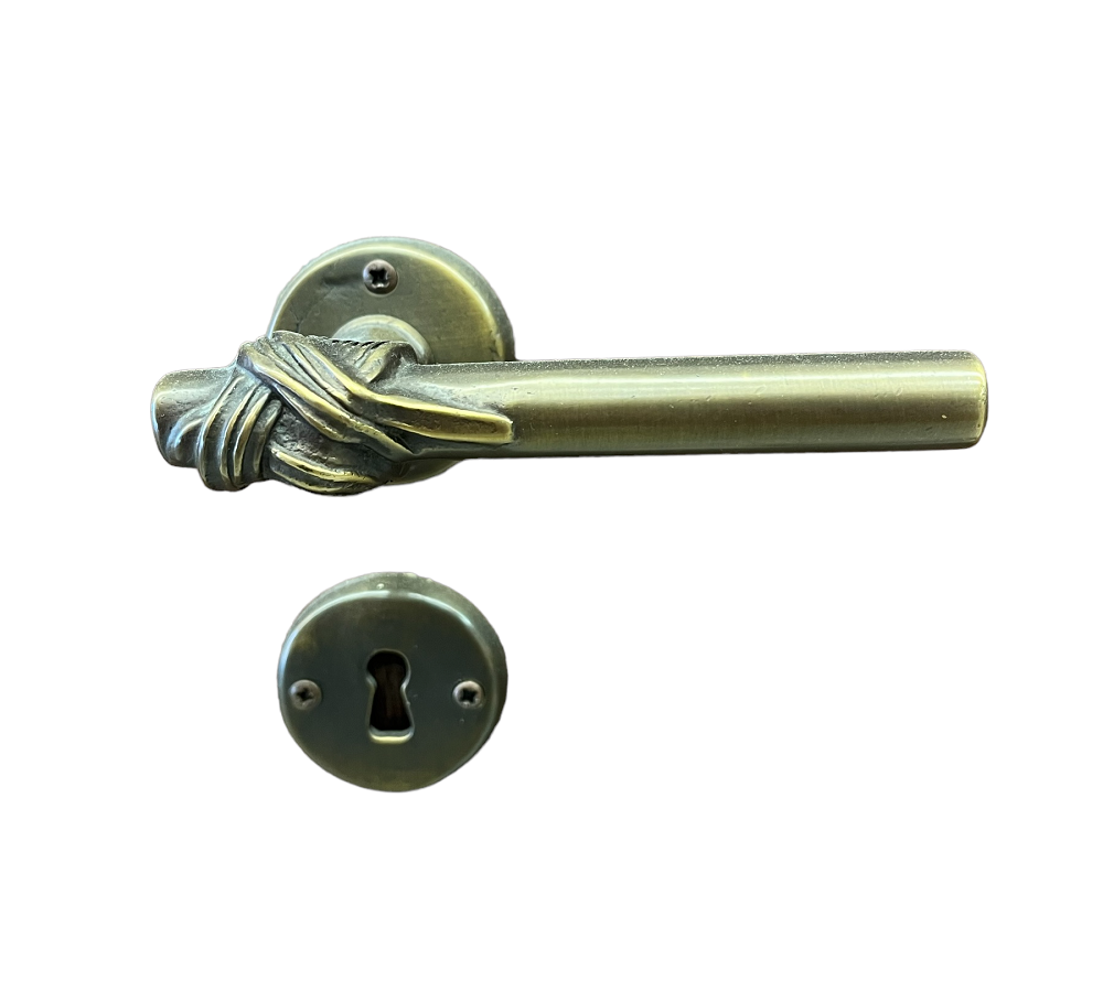 DOOR HANDLE FRAMMENTO MAT BRASS