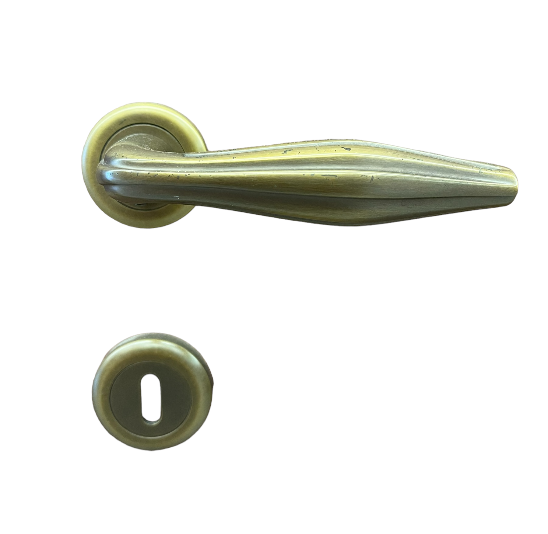 DOOR HANDLE RADIA MAT BRASS