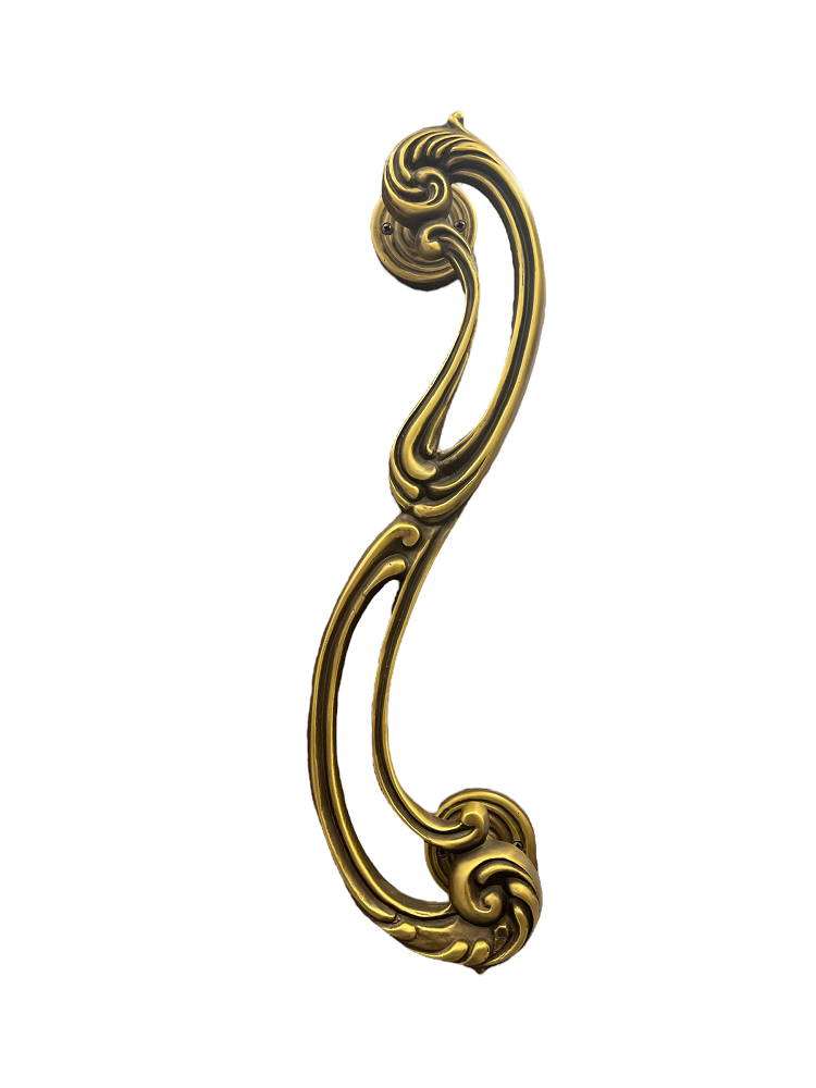 PULL HANDLE SAGOMA 470mm MAT BRASS