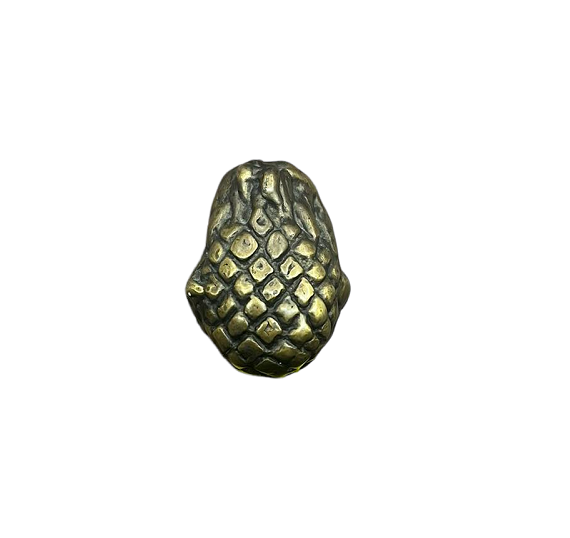 CABINET KNOB ANANAS MAT BRASS