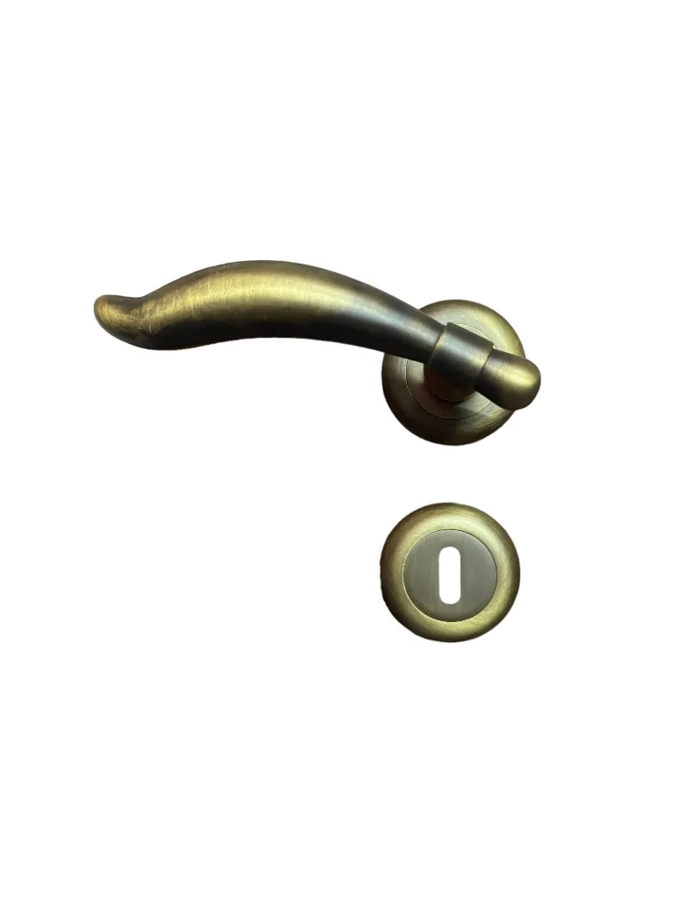 DOOR HANDLE KAFREM MAT BRASS