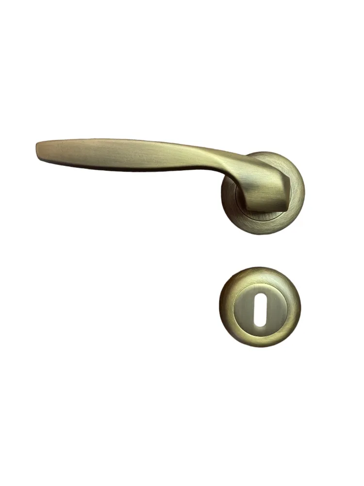 DOOR HANDLE QUADRATA MAT BRASS