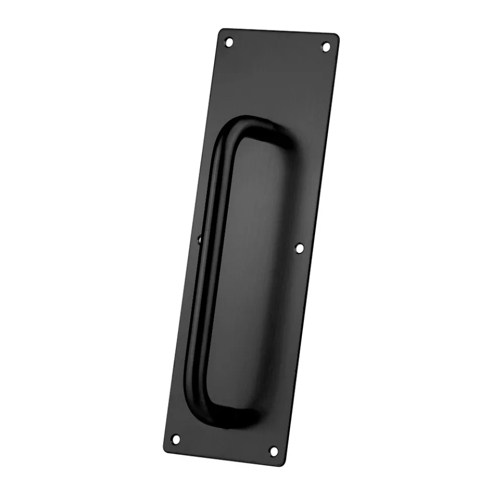 PULL PLATE 100mm X 300mm BLACK MATT