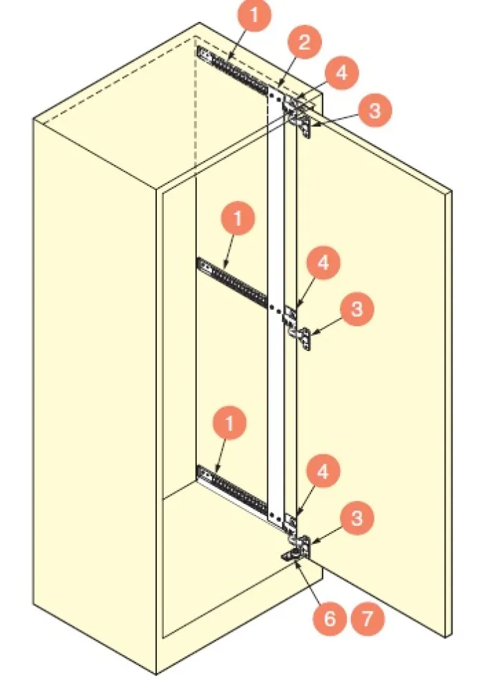POCKET DOOR M TYPE HEIGHT 1250-1500mm