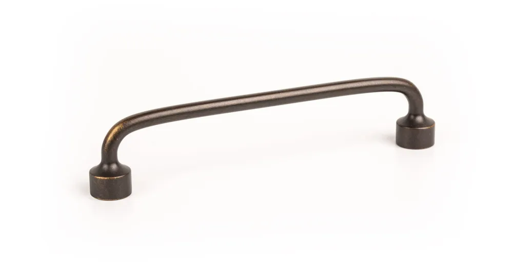 FURNITURE HANDLE FLOID cc128mm ANTIQUE BRASS