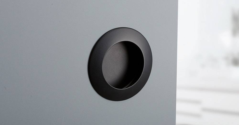RECESSED HANDLE art.: TAP D60mm BLACK MAT