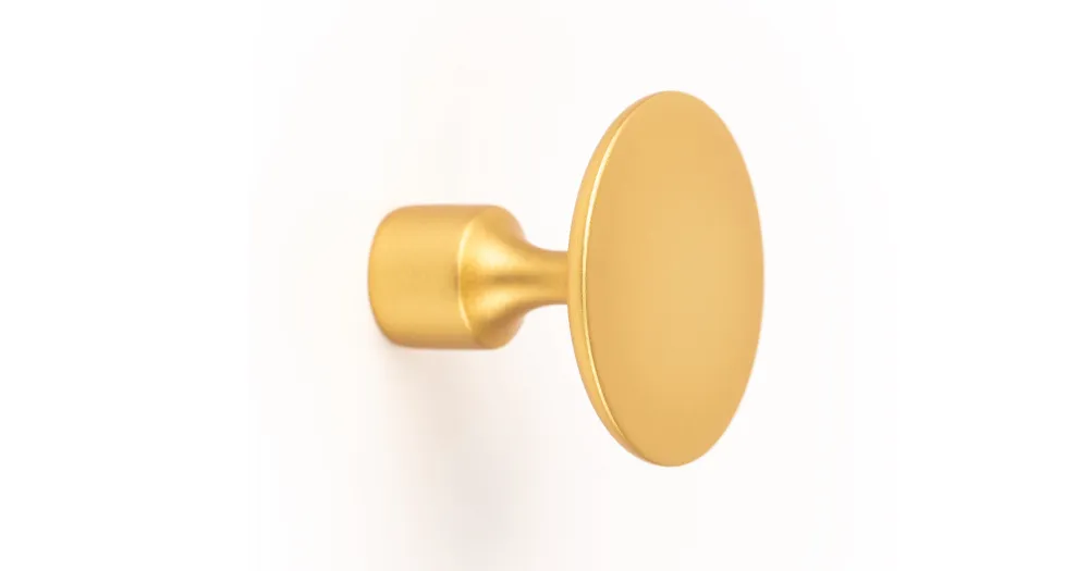 FURNITURE KNOB FLOID 35X30mm GOLD ΜΑΤ