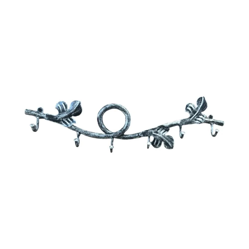 HOOK RACK art.: Κ1016 BLACK PATINE SILVER