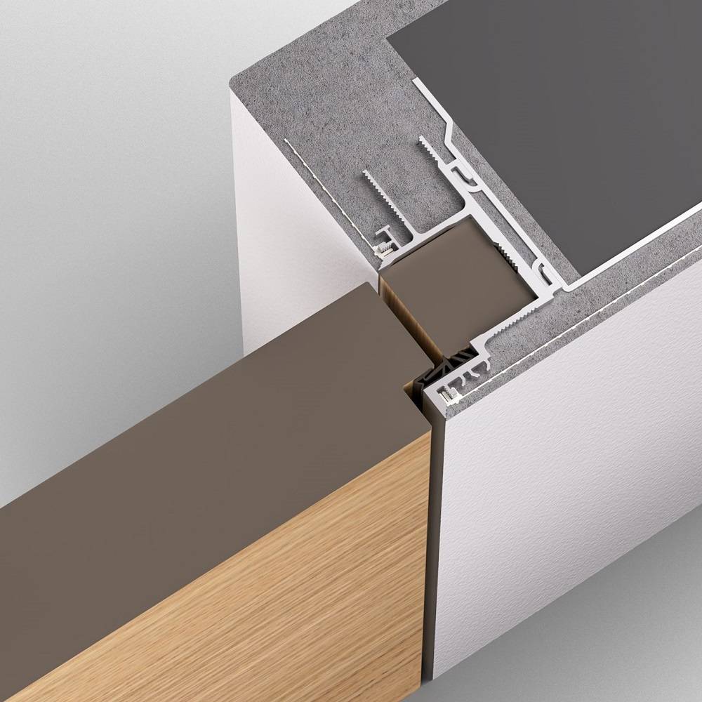 KIT FRAME PROFILE TUS45 27520X1100mm - DOOR LEAF 45mm - INWARD OPENING DOORS
