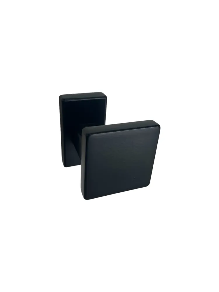 KNOB ON NARROW ROSE art.: 785RVY - MAT BLACK - LEFT