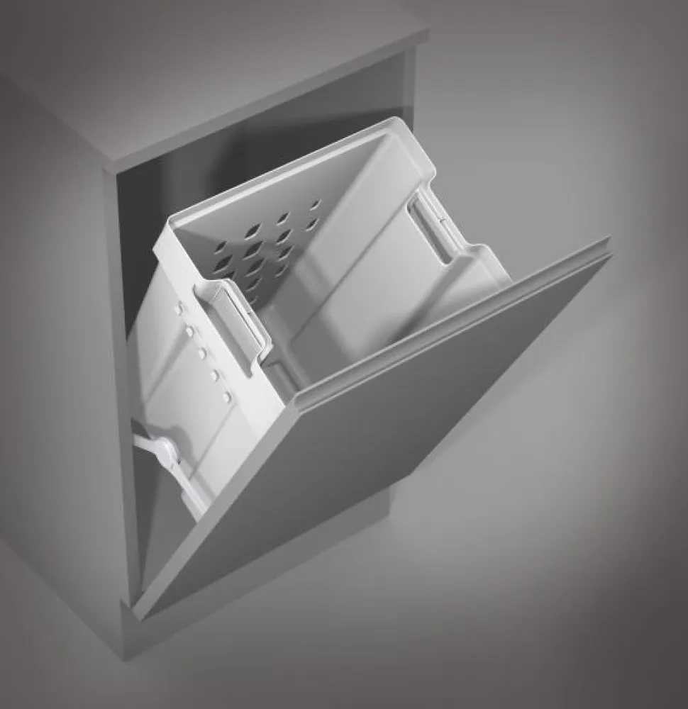 LAUNDRY BIN FOR BOTTOM HINGED DOOR 50Lt WHITE
