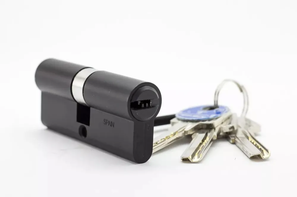 SECURITY CYLINDER TESA T60 (5 keys) 35-35mm BLACK