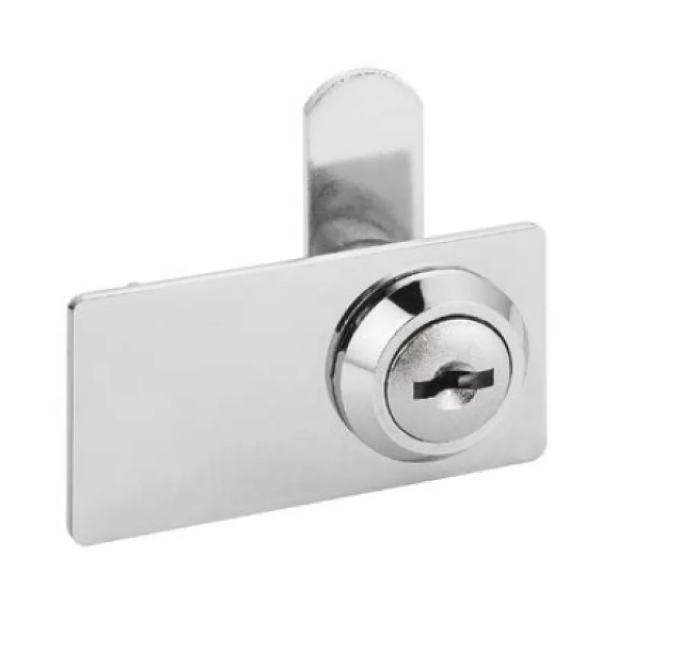 GLASS LOCK FOR DOUBLE DOORS CHROME