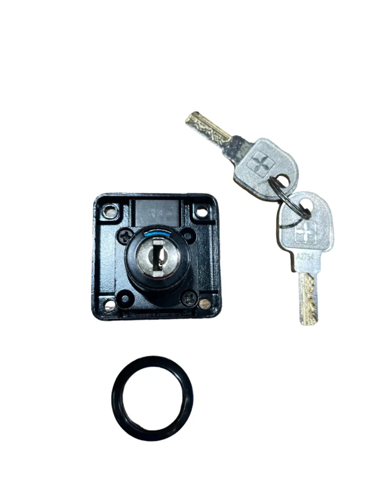RIM LOCK WITH INDICATOR / WAVE KEY - BLACK