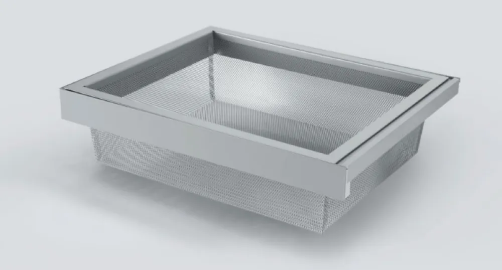 STORAGE NET BASKET 900mm (864x420x140mm) PEARL GREY