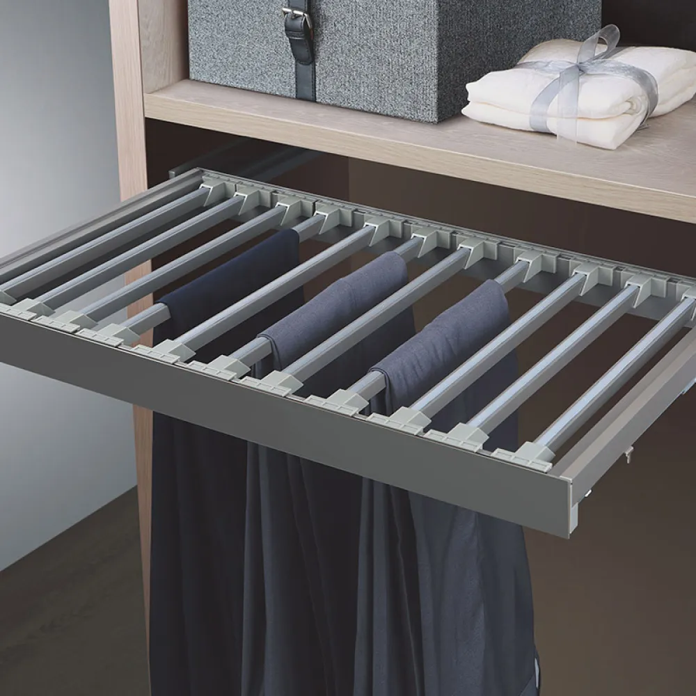 TROUSER RACK 900mm (864x420x56mm) PEARL GREY