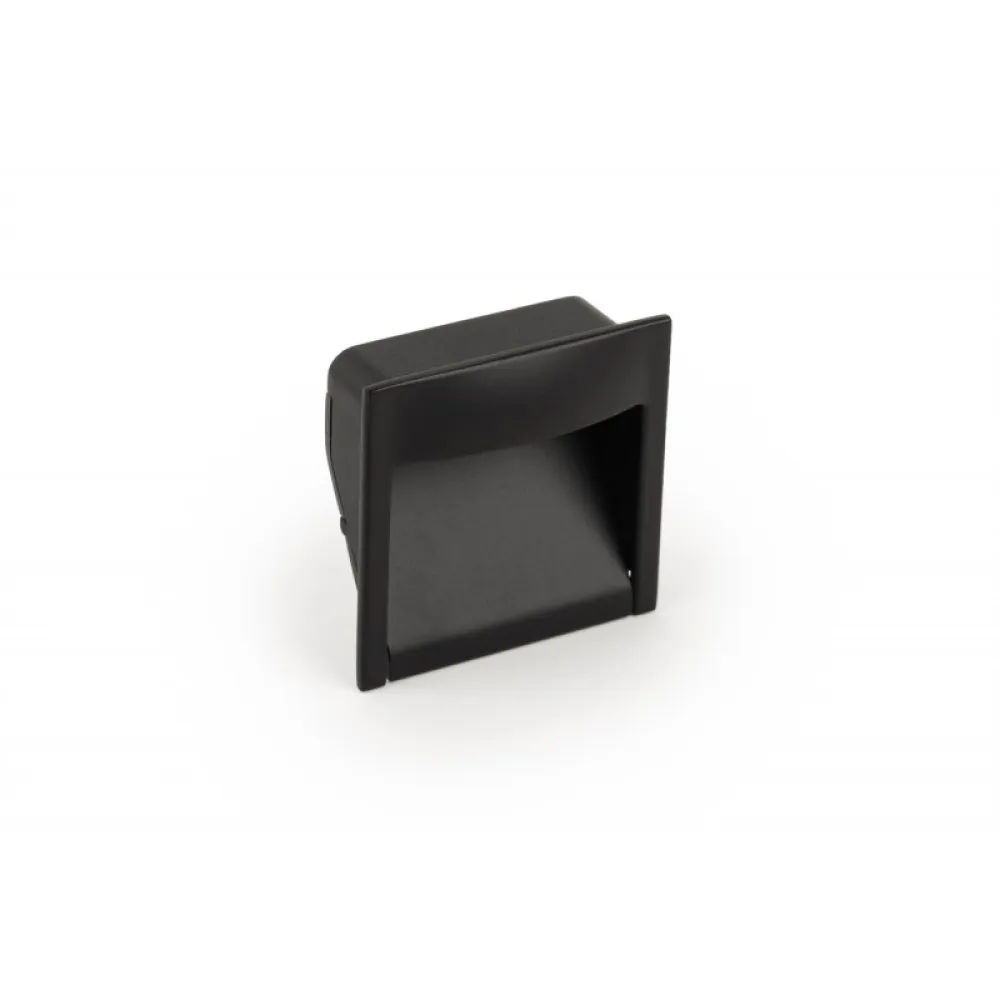 RECESSED HANDLE art.: WAVE cc=32 L=45mm MAT BLACK