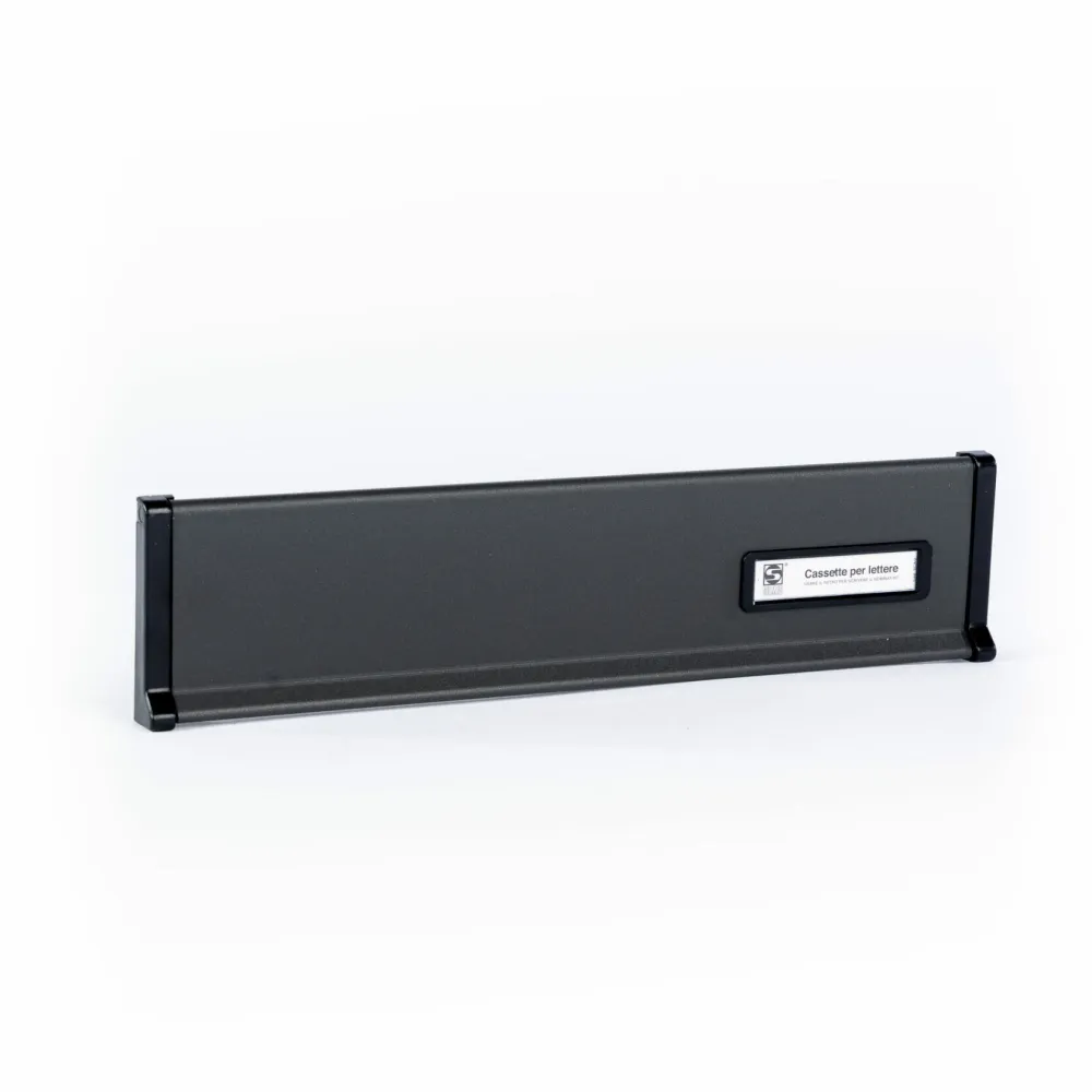 LETTER PLATE SILMEC 376x90mm IRON GREY