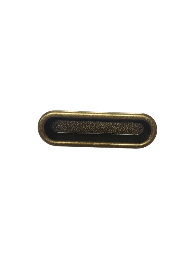 RECESSED CABINET HANDLE ANTIQUE BRASS
