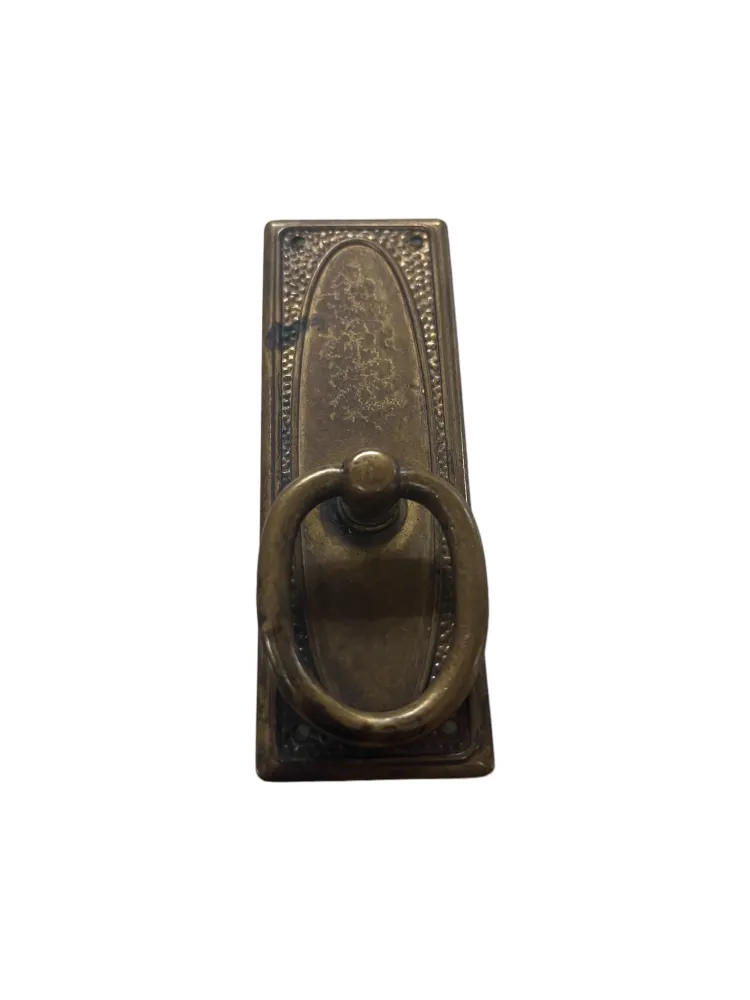 CABINET KNOB on PLATE art.: 1436 ANTIQUE BRASS