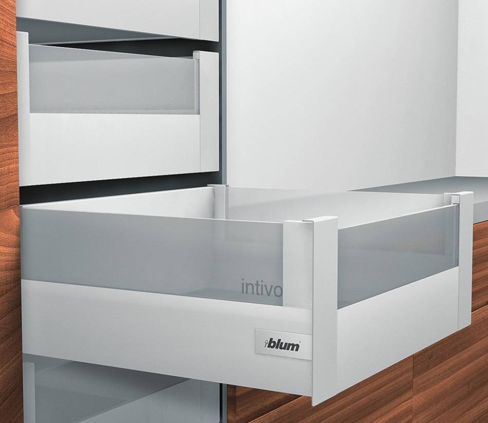 Blum TANDEMBOX Intivo-Glass inner drawer height D (set) / D=500mm W=<600mm