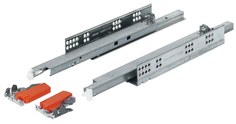 CONCEALED SLIDE TANDEM full extension - SOFT CLOSE / 30Kg / 300mm