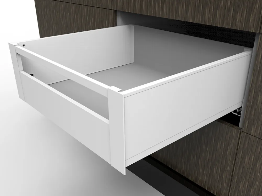 DEEP INNER DRAWER SLIM WHITE D=500mm W>600mm