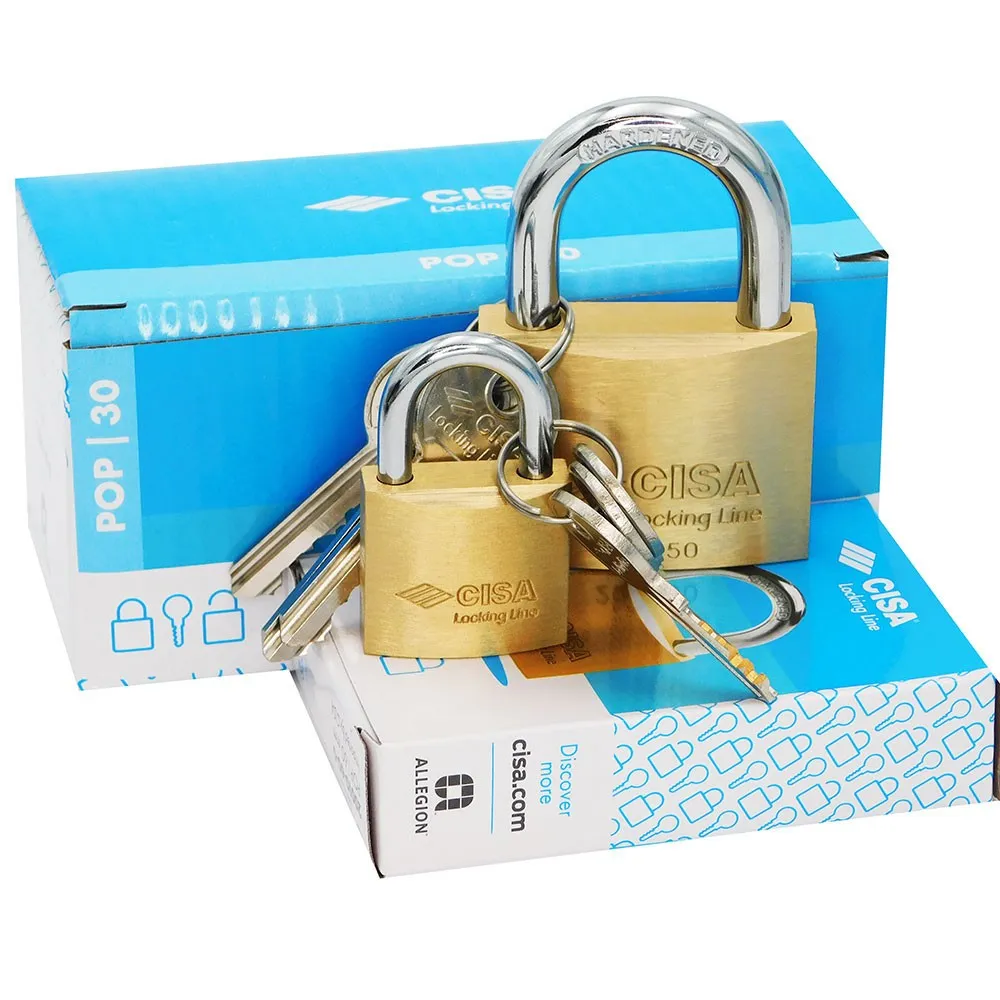BRASS PADLOCK CISA - Locking Line POP - 30mm