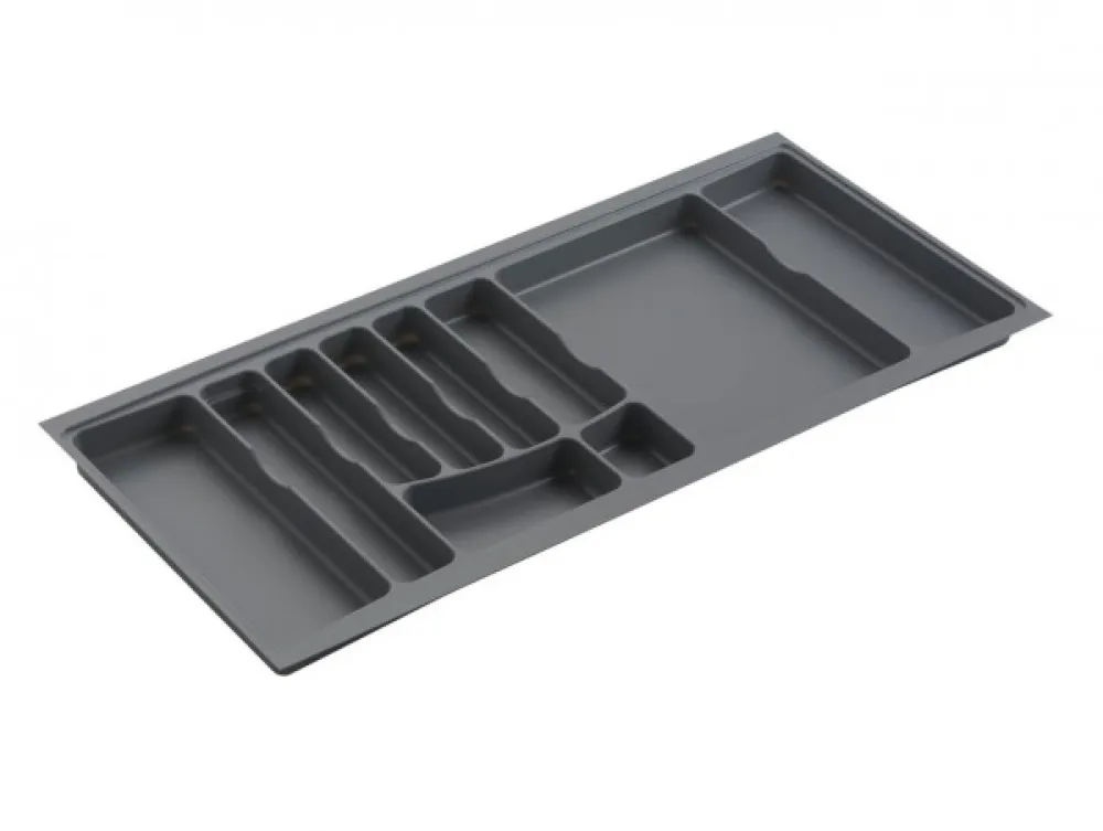 PLASTIC CULTERY TRAY SKY 914X473 DARK GREY