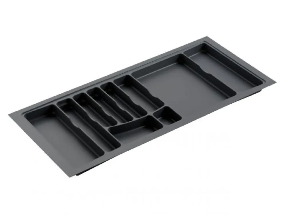 PLASTIC CULTERY TRAY SKY 1114X473 DARK GREY