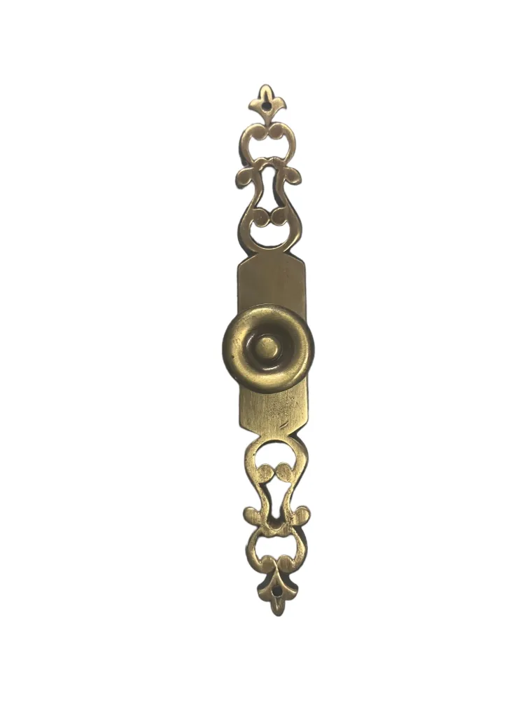 CABINET KNOB on PLATE art.: 260.C MAT BRASS