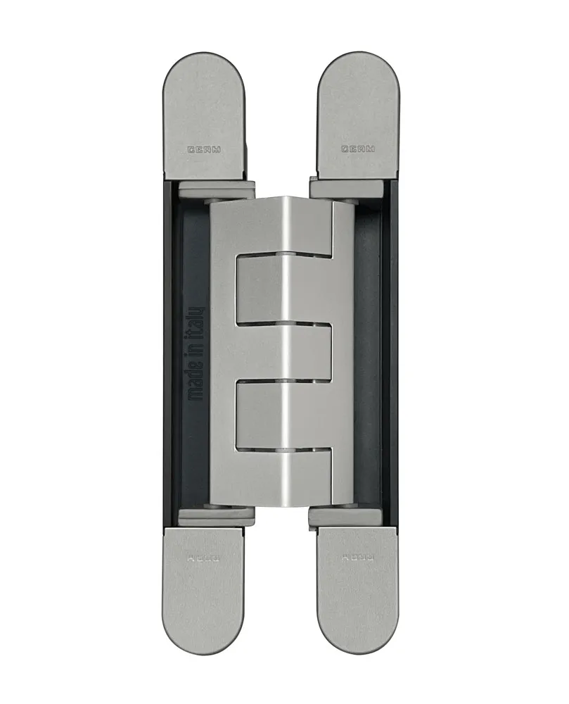 INVISIBLE HINGE art.: 1432W FOR CLADDING UP TO 8mm BOTH SIDES NIKEL