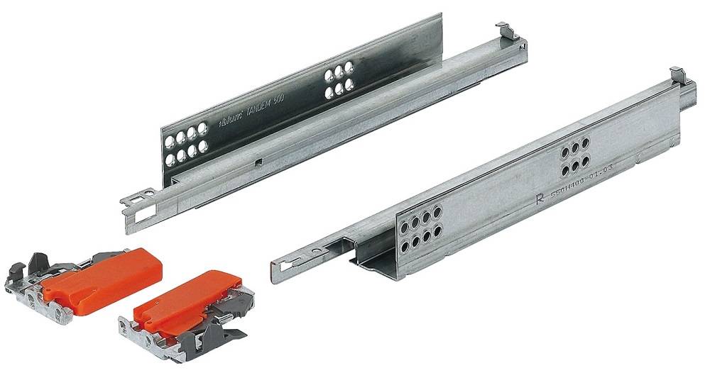 BLUM TANDEM SINGLE EXTENSION 550F with CLIPS 500mm